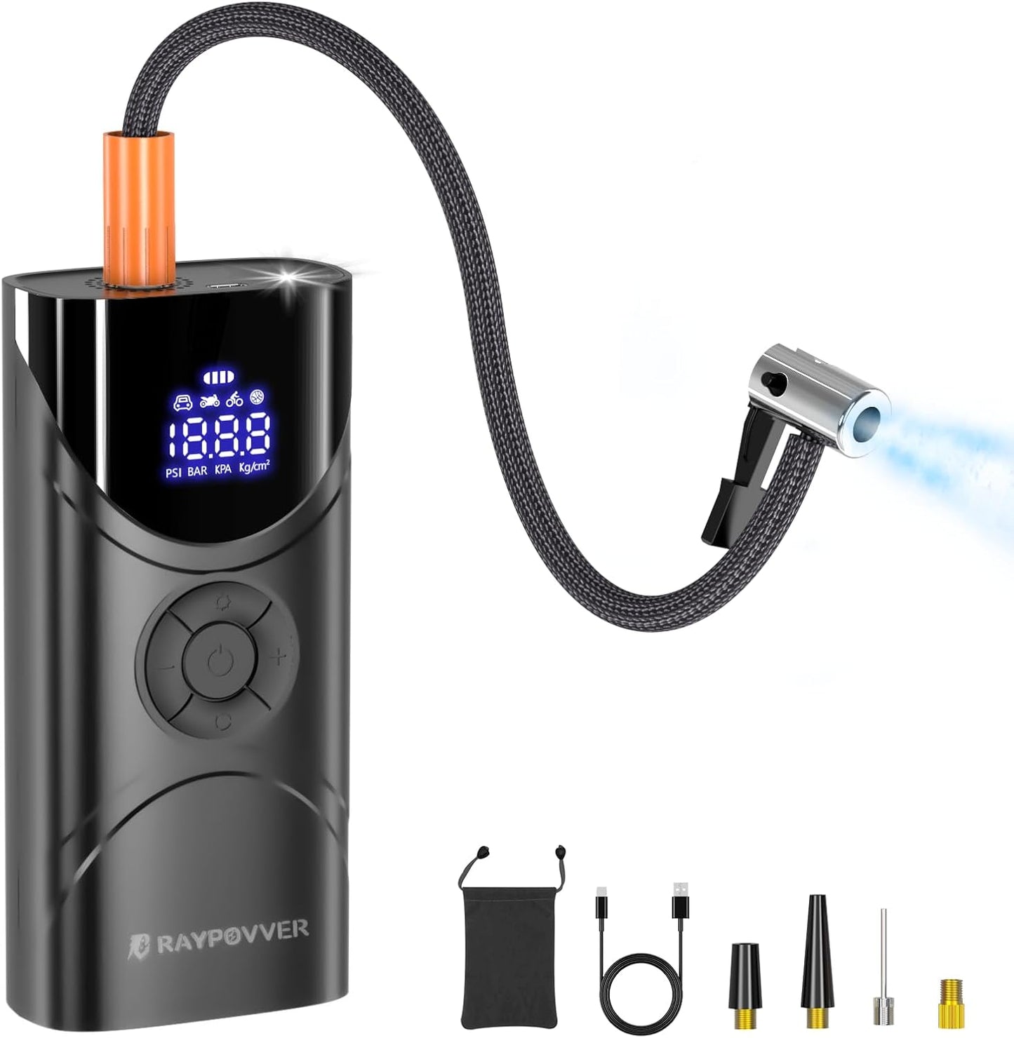 Portable 150 PSI Tire Inflator - Cordless Power!