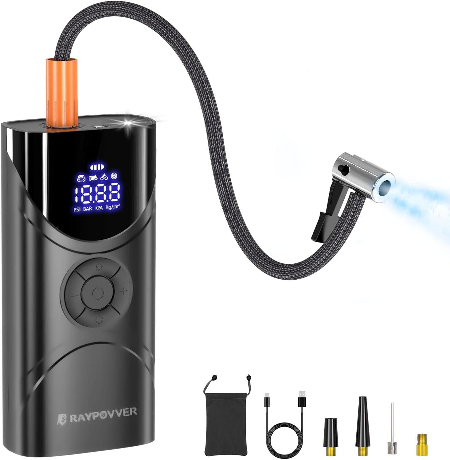 Portable 150 PSI Tire Inflator - Cordless Power!