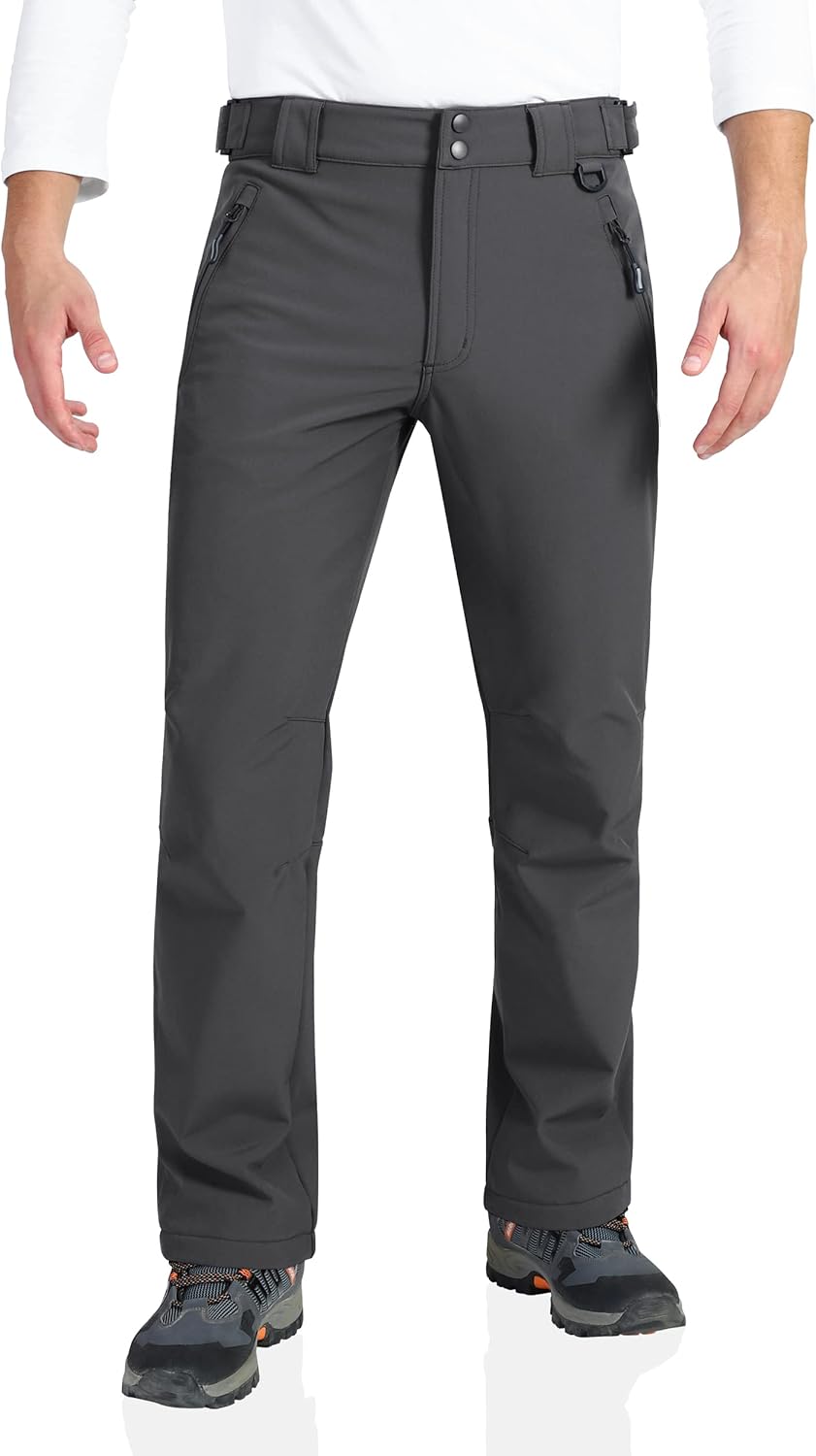 Outdoor Ventures Men's Lite Waterproof Windproof Fleece Pants