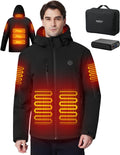 Heated Jacket for Men with 7.4V Battery Pack - Windproof Soft Shell