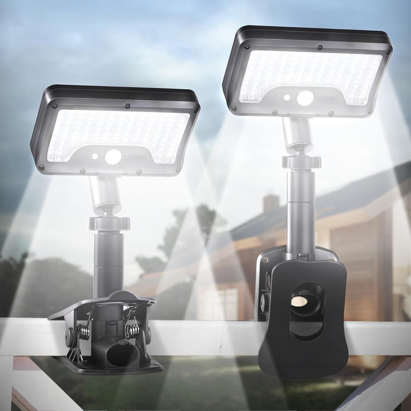 Clip On Solar Lights Outdoor with Motion Sensor for Safety