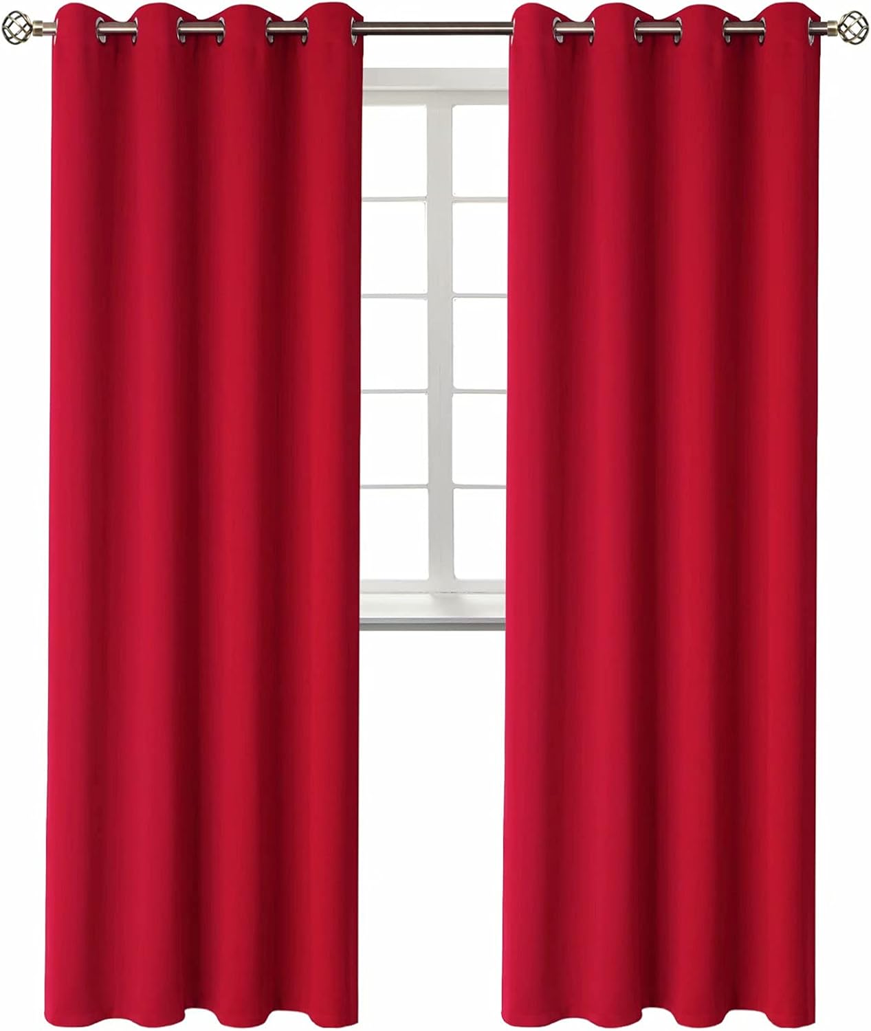 BGment Room Darkening Curtains for Bedroom - 95 Inch Grommet Drapes