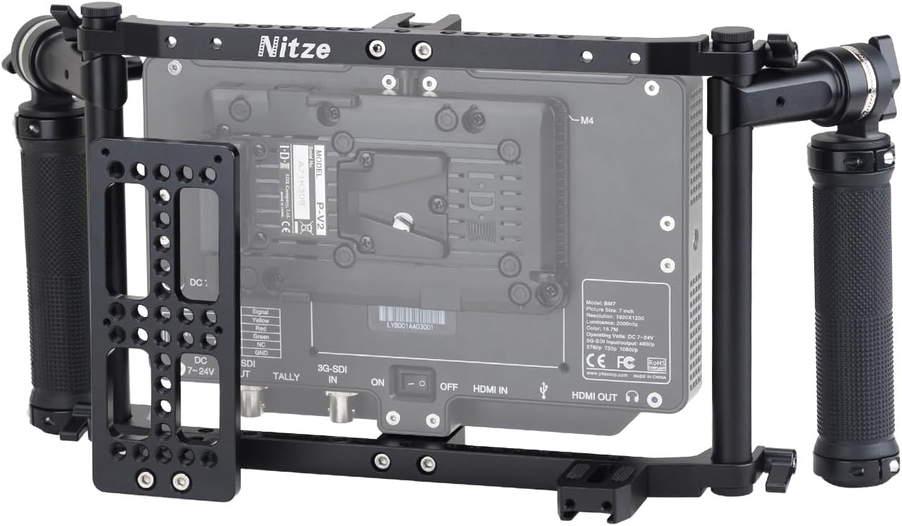 Nitze Director's Cage for 5 to 9 Inch LCD Monitors - Adjustable
