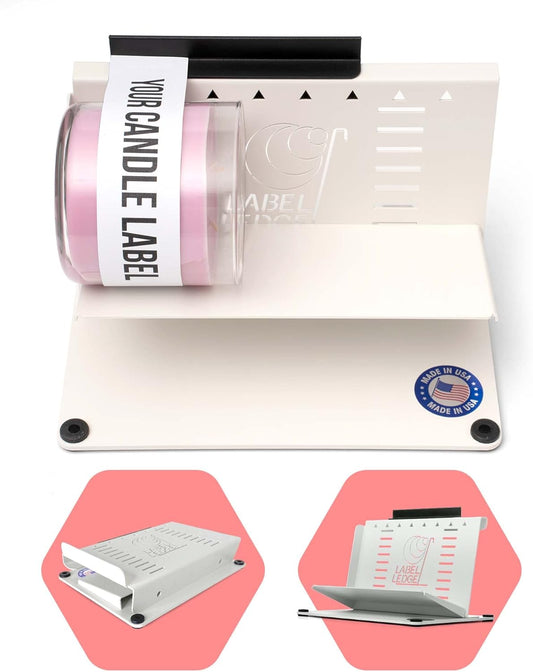 USA-Made Label Ledge: Precision Labeling for Bottles & Jars