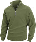 Kenhansion Men's Slim-Fit Warm Polo Sweater