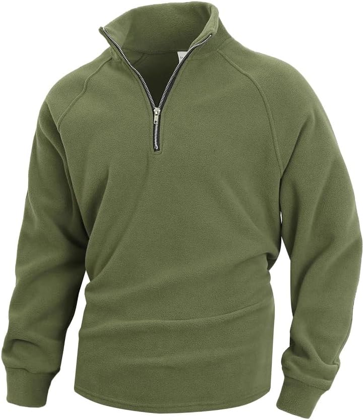 Kenhansion Men's Slim-Fit Warm Polo Sweater