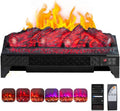 ROVSUN 23ft Electric Fireplace Insert w/Remote & WiFi Control - Cozy