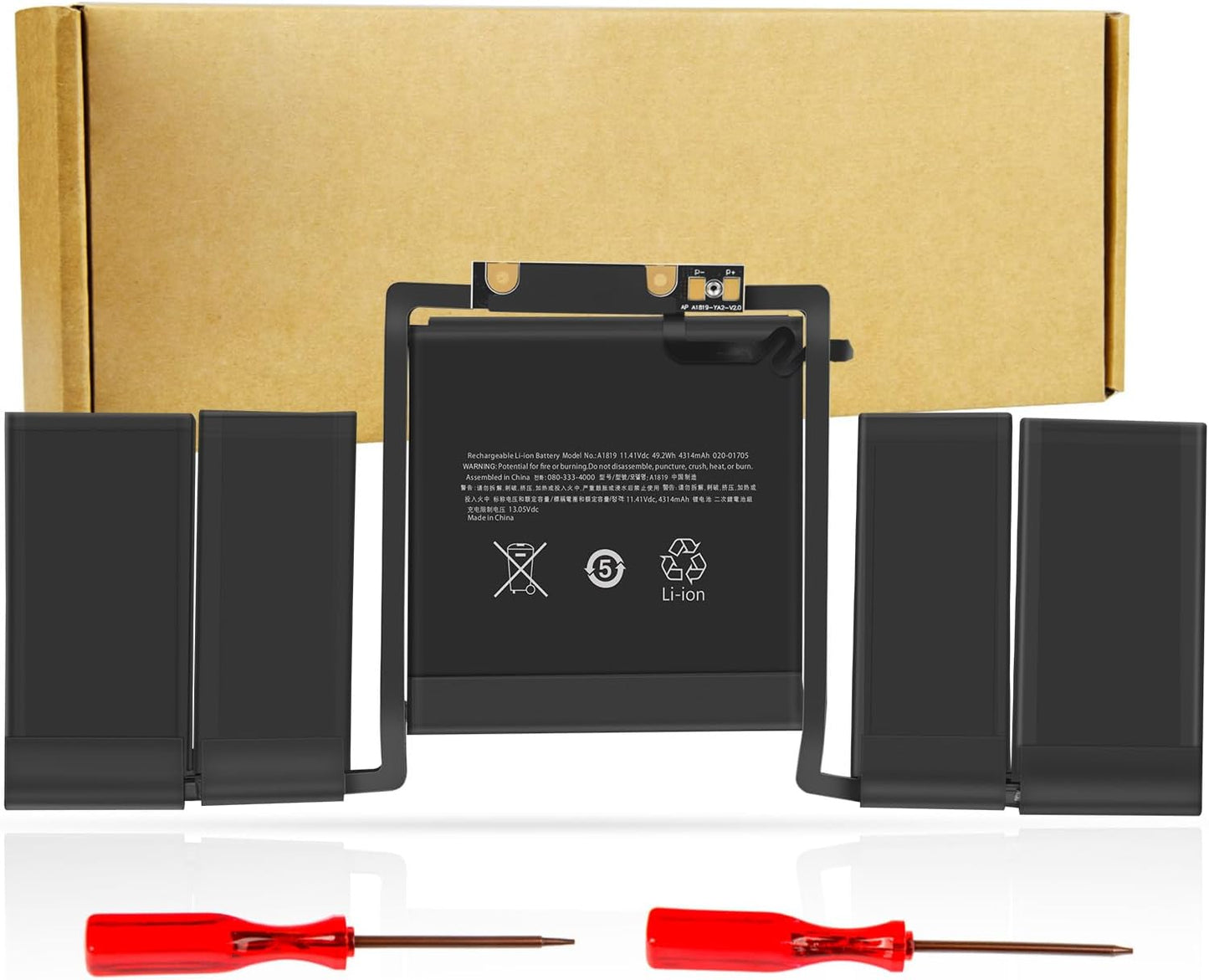 Futurebatt A1706 A1819 Battery Replacement for MacBook Pro 13 in