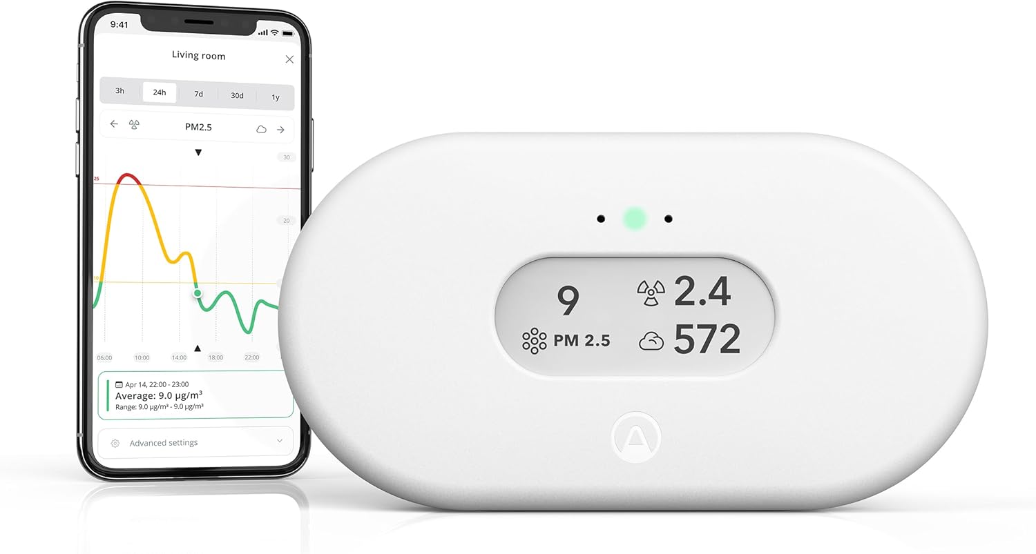 Airthings 2960 View Plus: Smart Radon & Air Quality Monitor