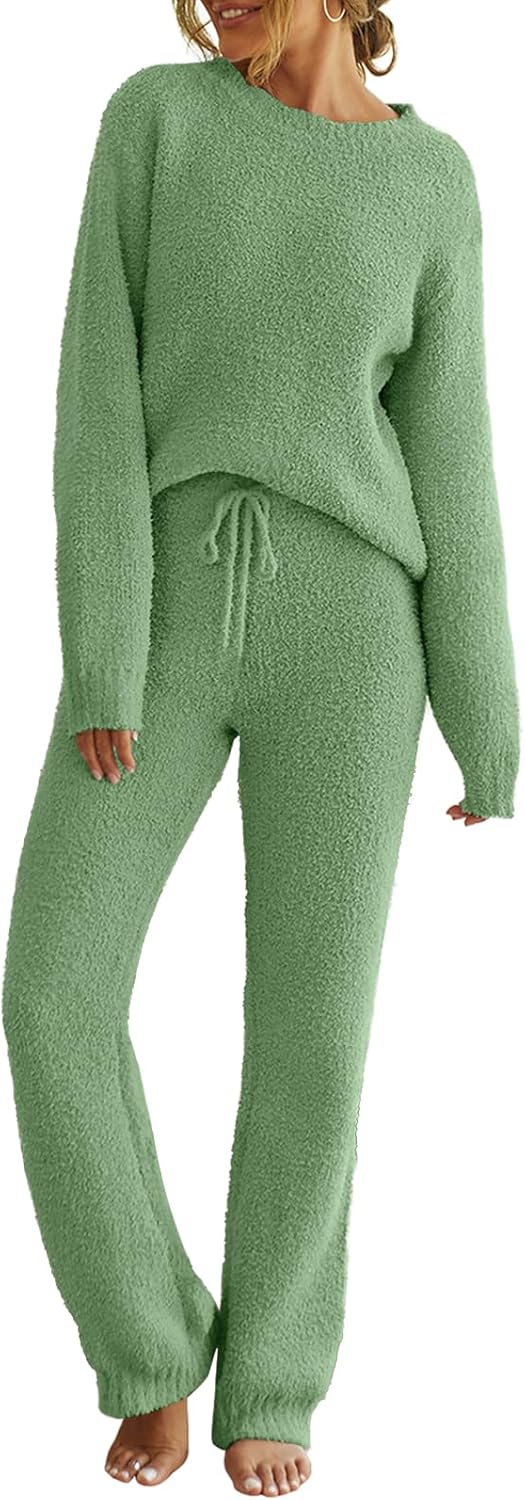 Cozy Fleece Pajama Sets for Women - Perfect Fall Lounge Wear