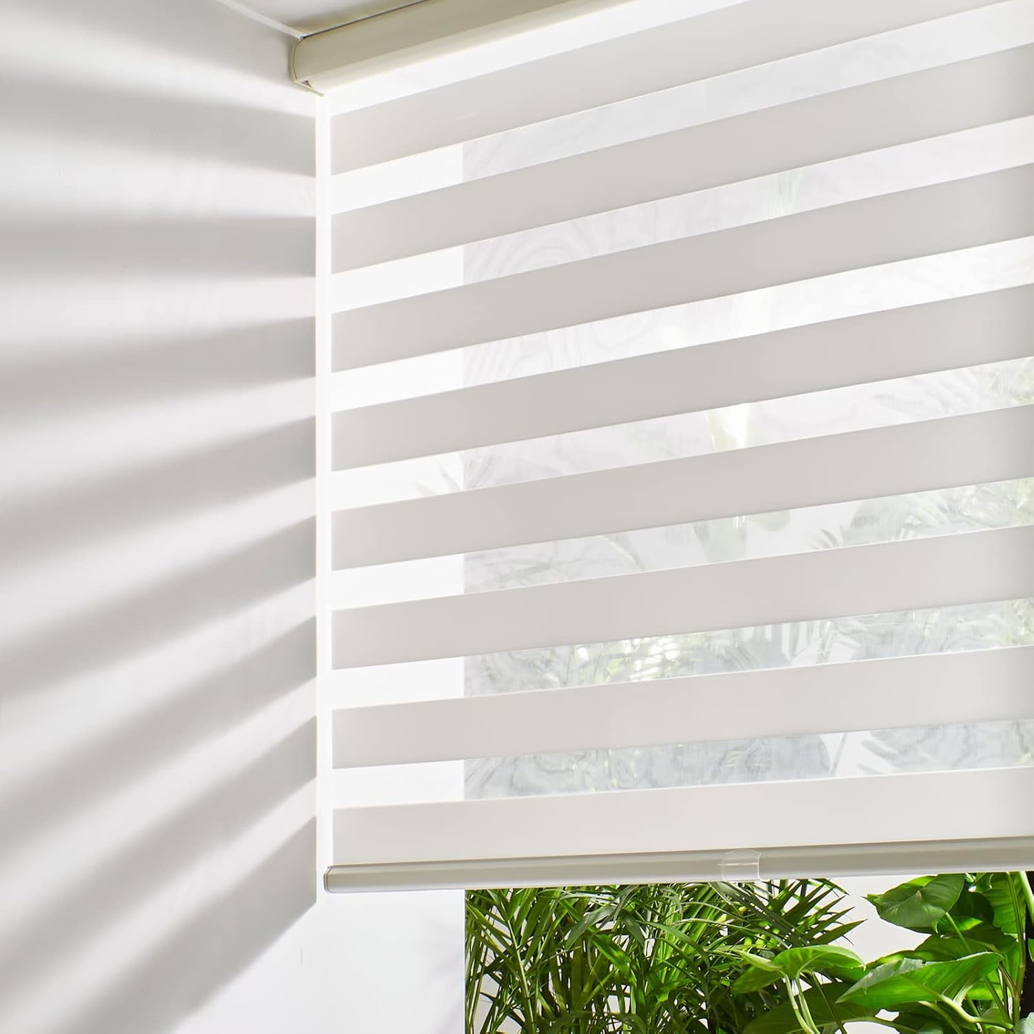 Persilux Cordless Zebra Blinds for Windows - Light Control Shades