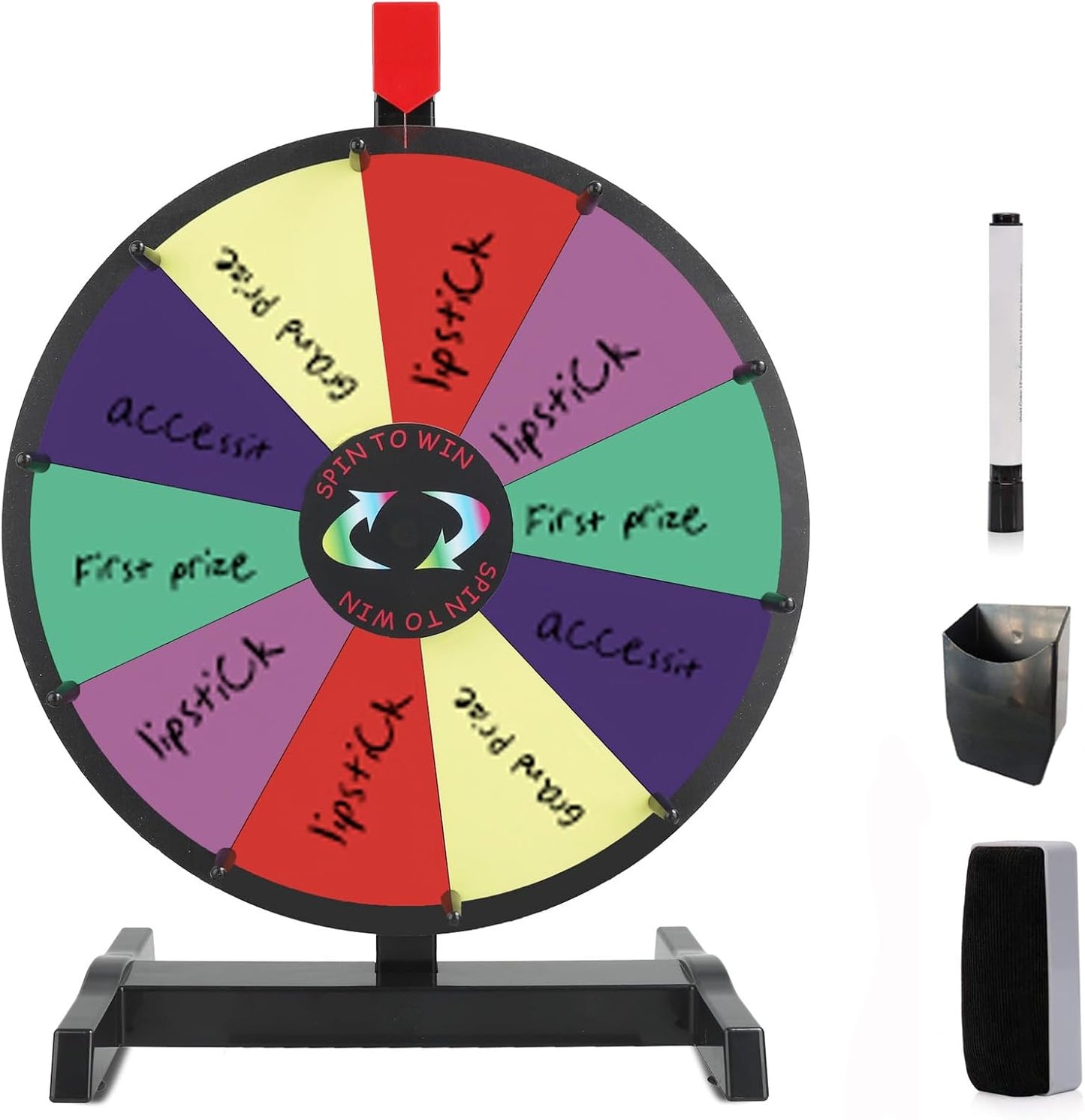 15 Inch Tabletop Spinning Prize Wheel for Classroom Games