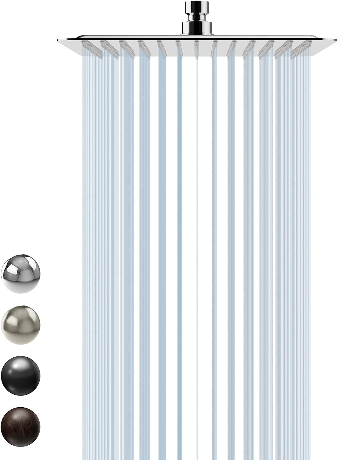 Luxury 10 Inch Large Square Shower Head for High Pressure Rainfall