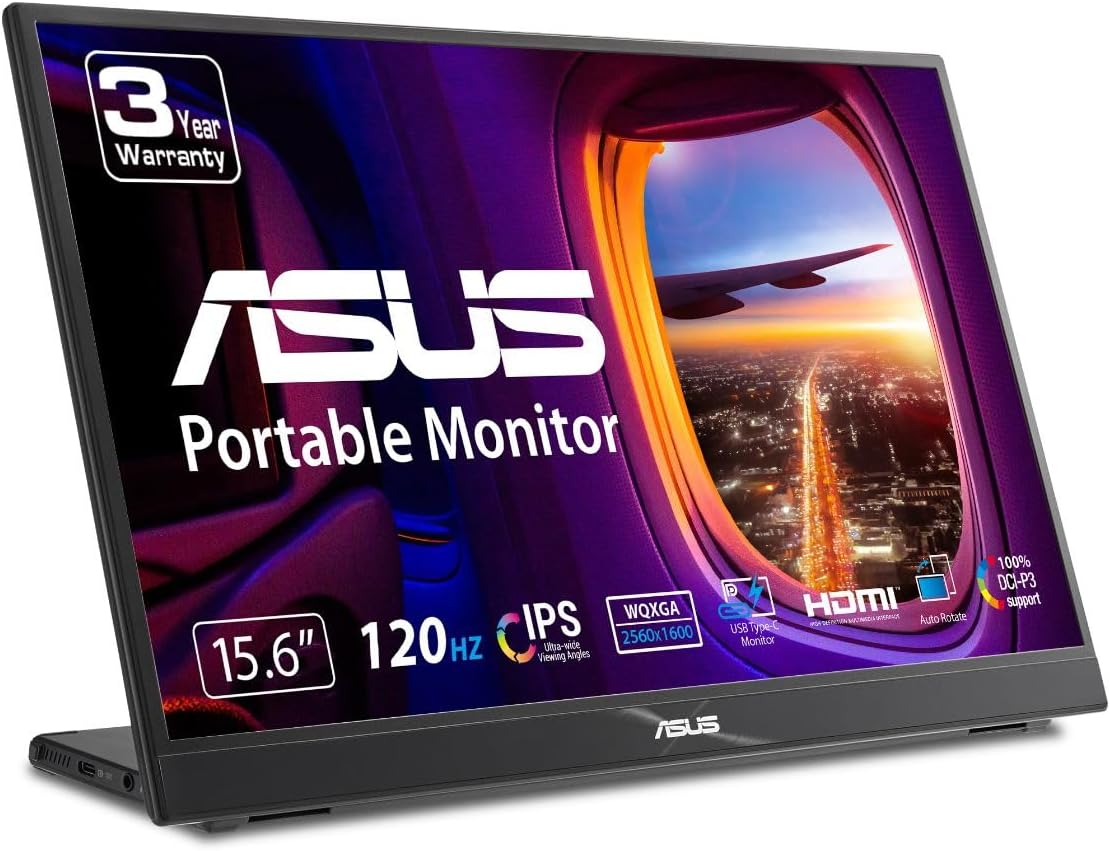 ASUS 16 WQXGA Portable Monitor - Crystal Clear Display