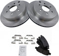 TRQ Rear Brake Pad & Rotor Kit Compatible with 2006-2007 Nissan Xterra
