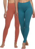 Velvety Super Soft Lightweight Leggings 2-Pack for Women - Yoga