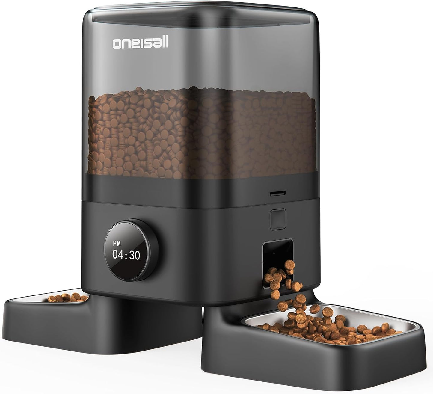 oneisall Automatic Cat Feeders for 2 Cats with 20 Cups Capacity