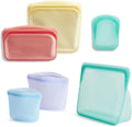 Stasher Silicone Reusable Food Storage Bags Set of 6 Eco-Friendly