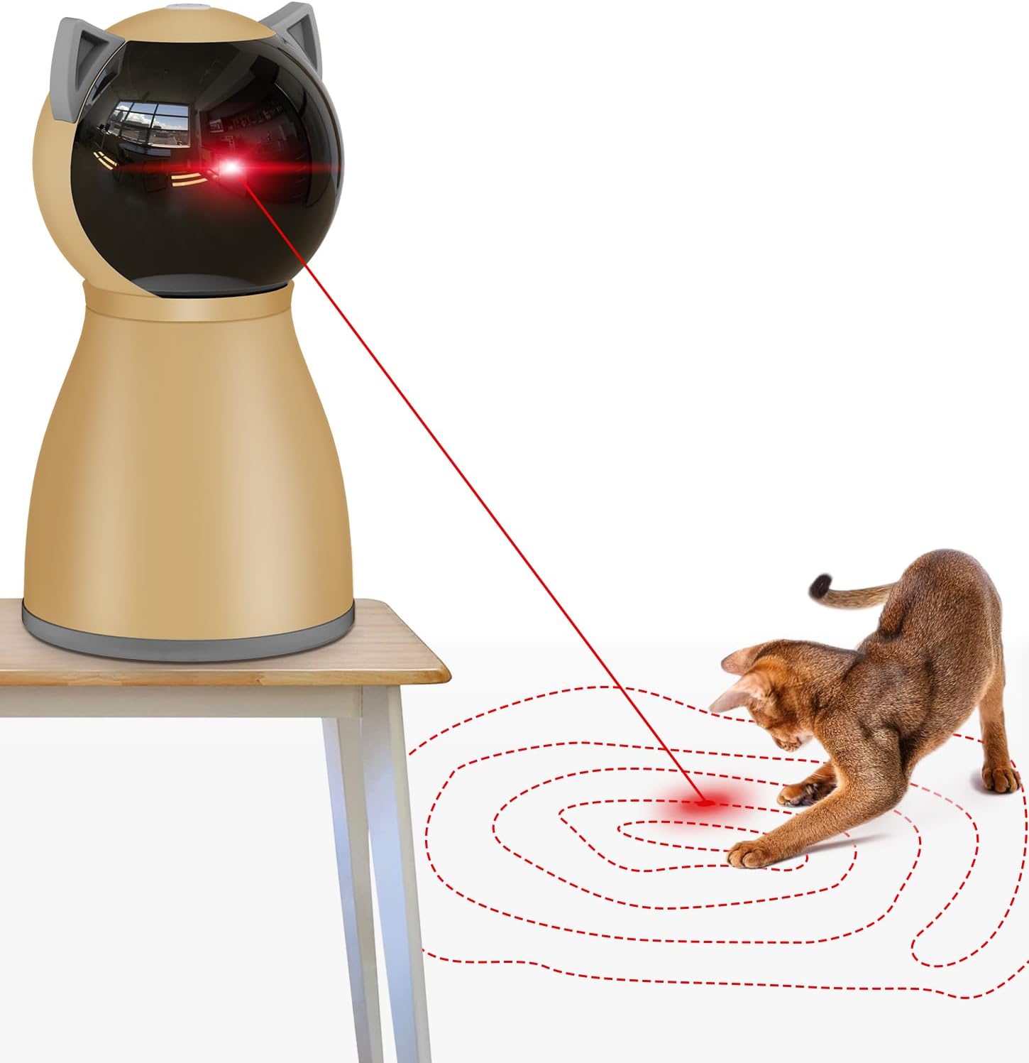 Rechargeable Interactive Cat Laser Toy - Endless Fun!