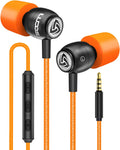 LUDOS Wireless Earbuds - 5-Year Warranty, Noise Isolating, Memory Foam, Orange