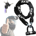 AKM Motorcycle Chain Lock 160cm Heavy Duty Bike Chain Lock - Durable