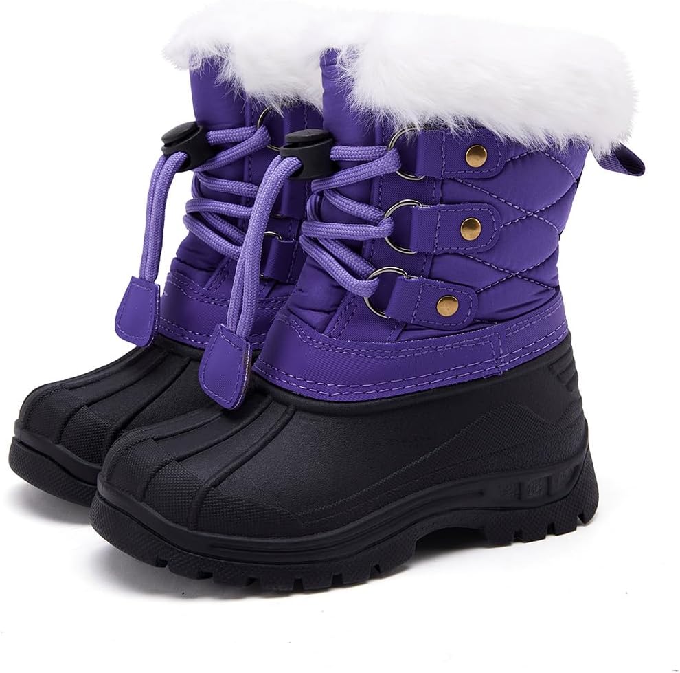 BMCiTYBM Toddler Snow Boots for Boys and Girls in Winter Fun