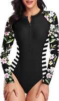Daci Women Long Sleeve Rash Guard One Piece Swimsuit - UPF 50