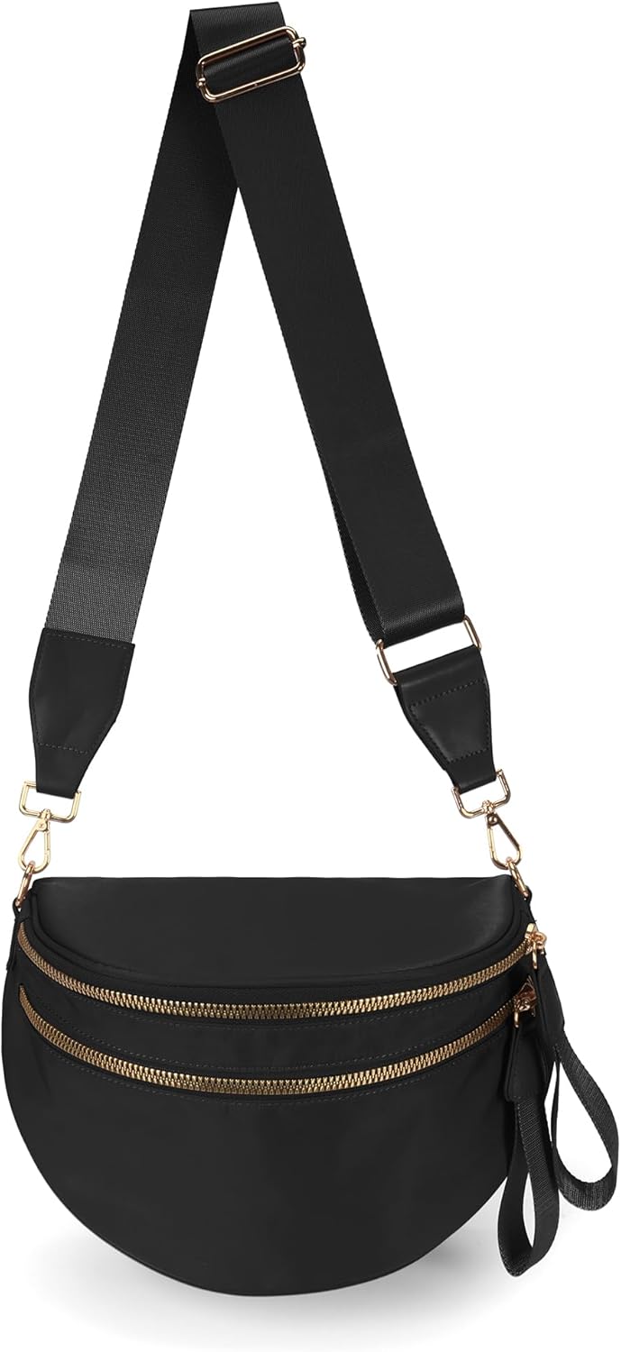 Spacious Nylon Crossbody Bag for Women - Trendy and Stylish