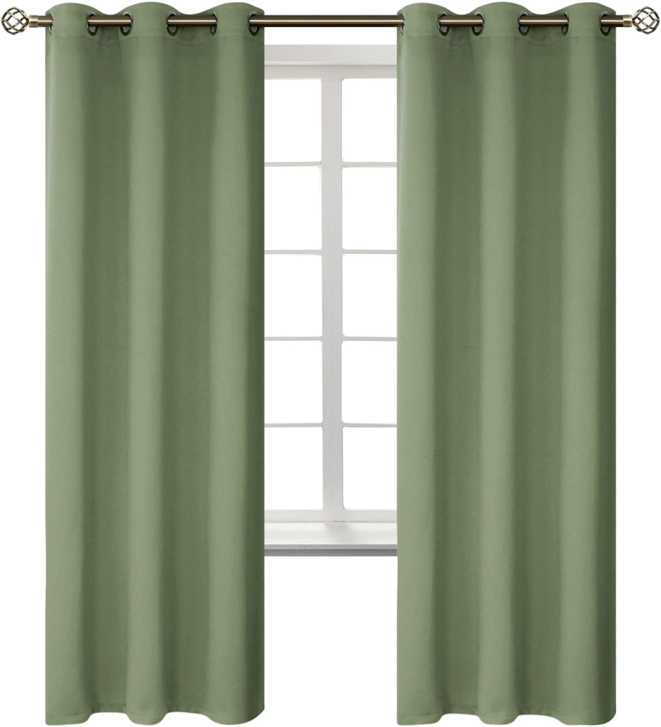 BGment Room Darkening Curtains for Bedroom - 72 Inch Panels