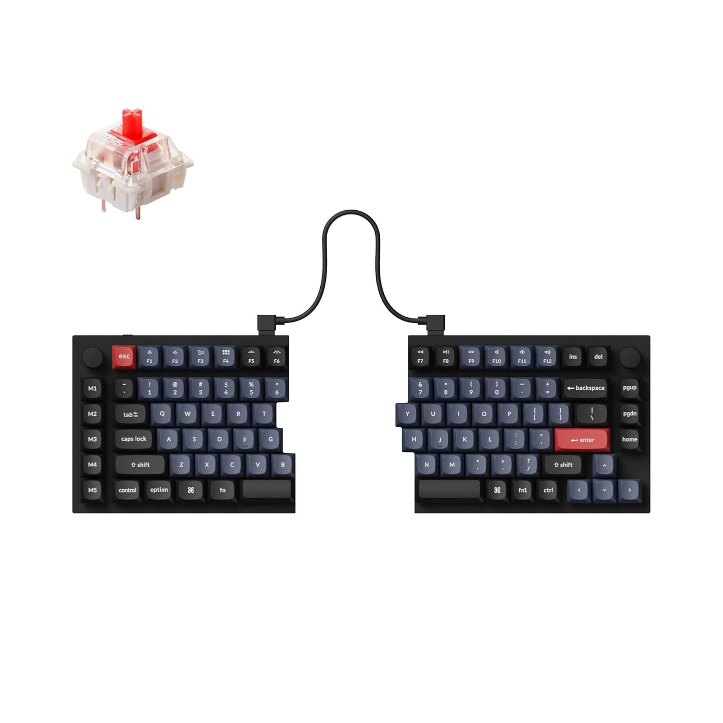 Keychron Q11 QMK/VIA TKL Split Keyboard: Ergonomic 75% Layout