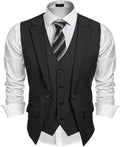 COOFANDY Layered Vest for Men Ideal for Formal and Casual Styles