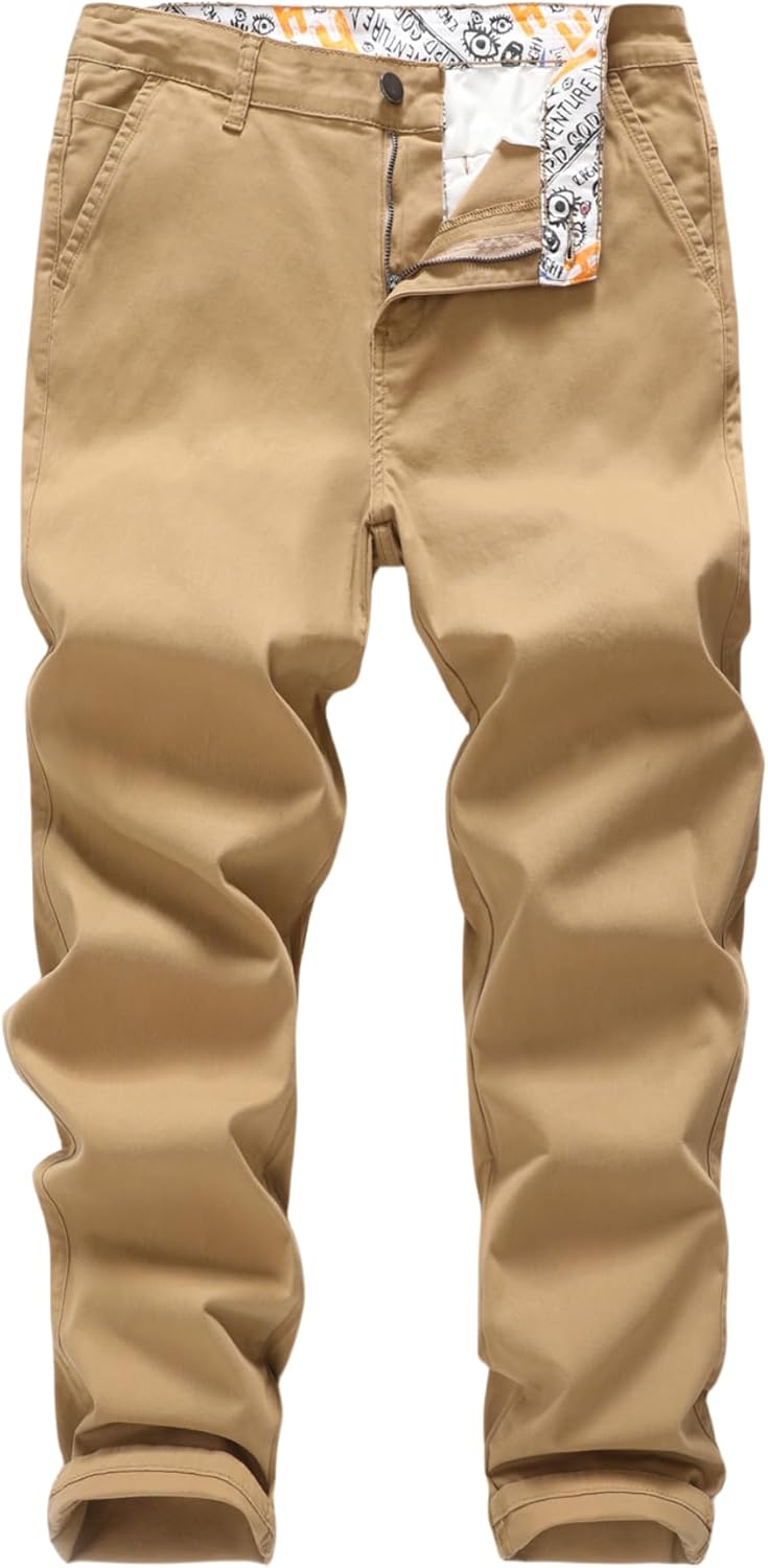 Men's Slim-Fit Stretch Cotton Chino Pants for Every Occasion