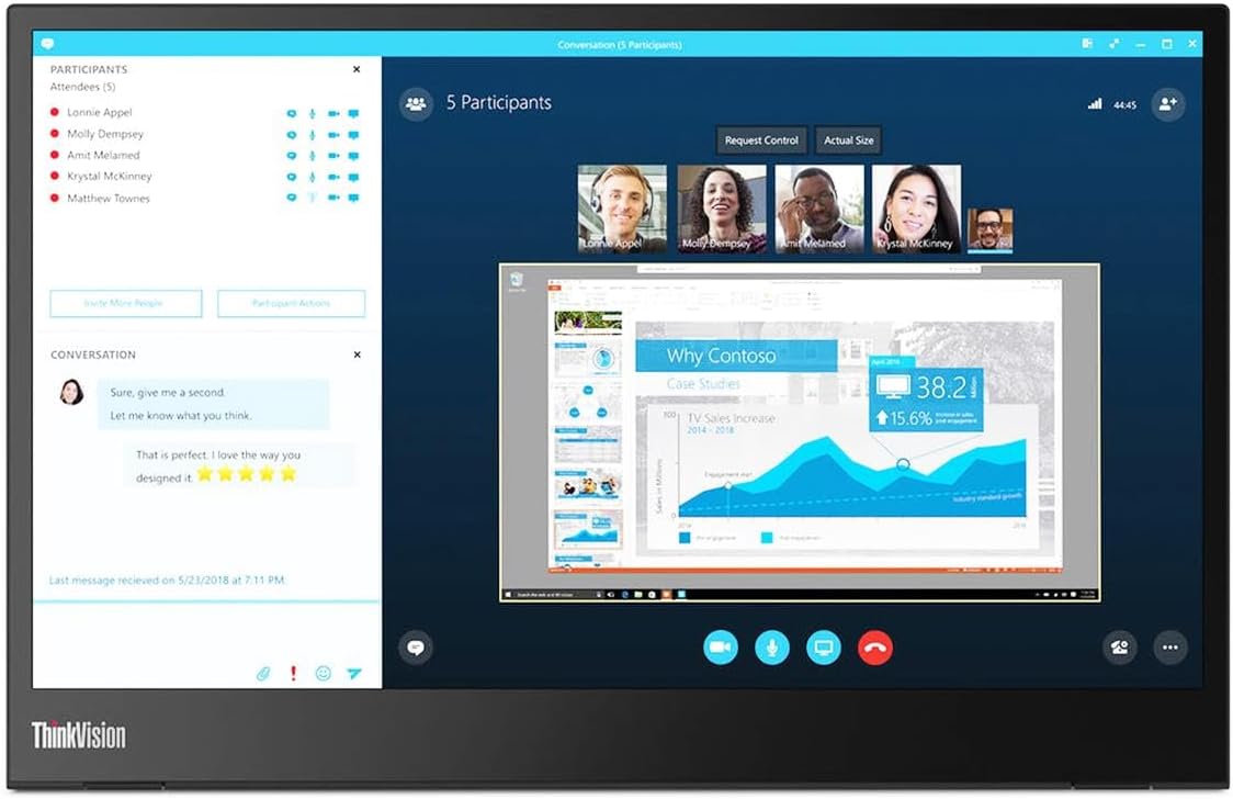 Lenovo ThinkVision M14 - Portable Full HD Monitor