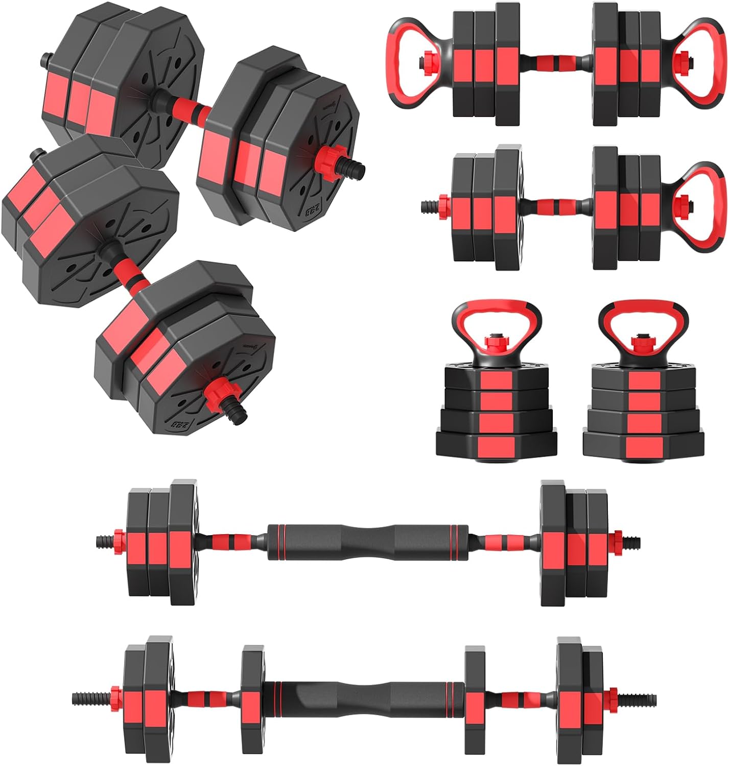 Transform Your Home Gym with 42lb Adjustable Dumbbell Set! 