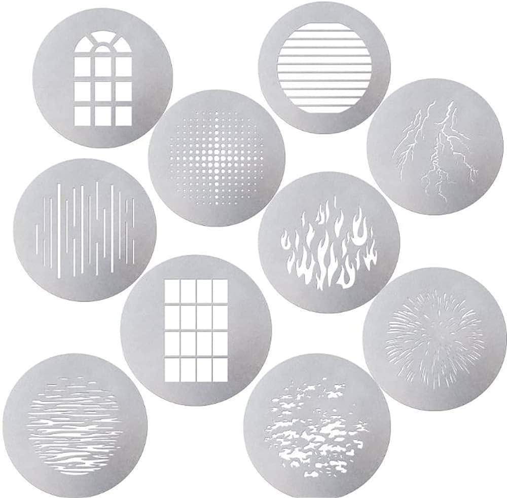Aputure 10 GOBO Kit for Spotlight Mount - Creative Lighting Shapes