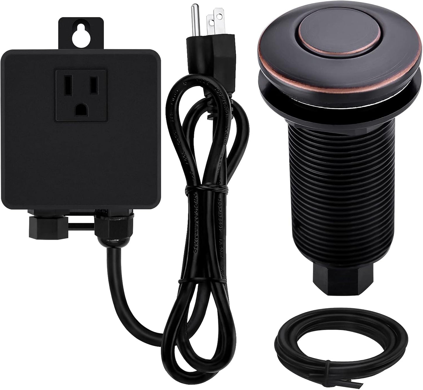 Garbage Disposal SinkTop Air Switch Kit with Long Button and Cover