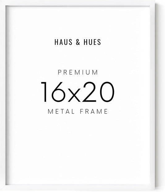 16x20 White Picture Frame for Art Prints and Photos Display