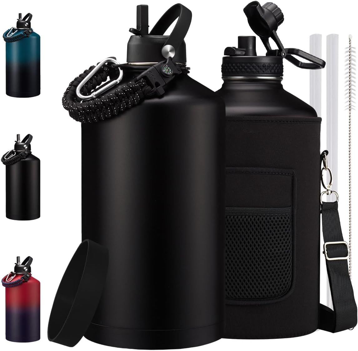 Gallon Water Bottle Insulated 128oz for Ultimate Hydration