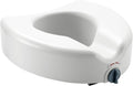 Medline 5 Raised Toilet Seat with Lock for Elderly & Disabled