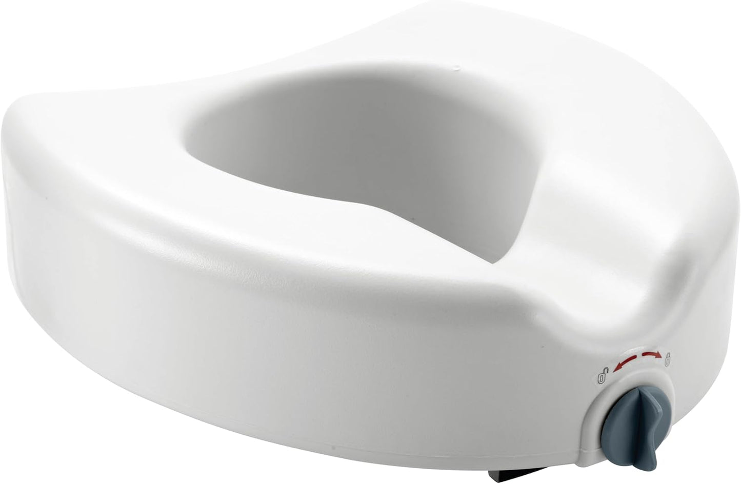 Medline 5 Raised Toilet Seat with Lock for Elderly & Disabled