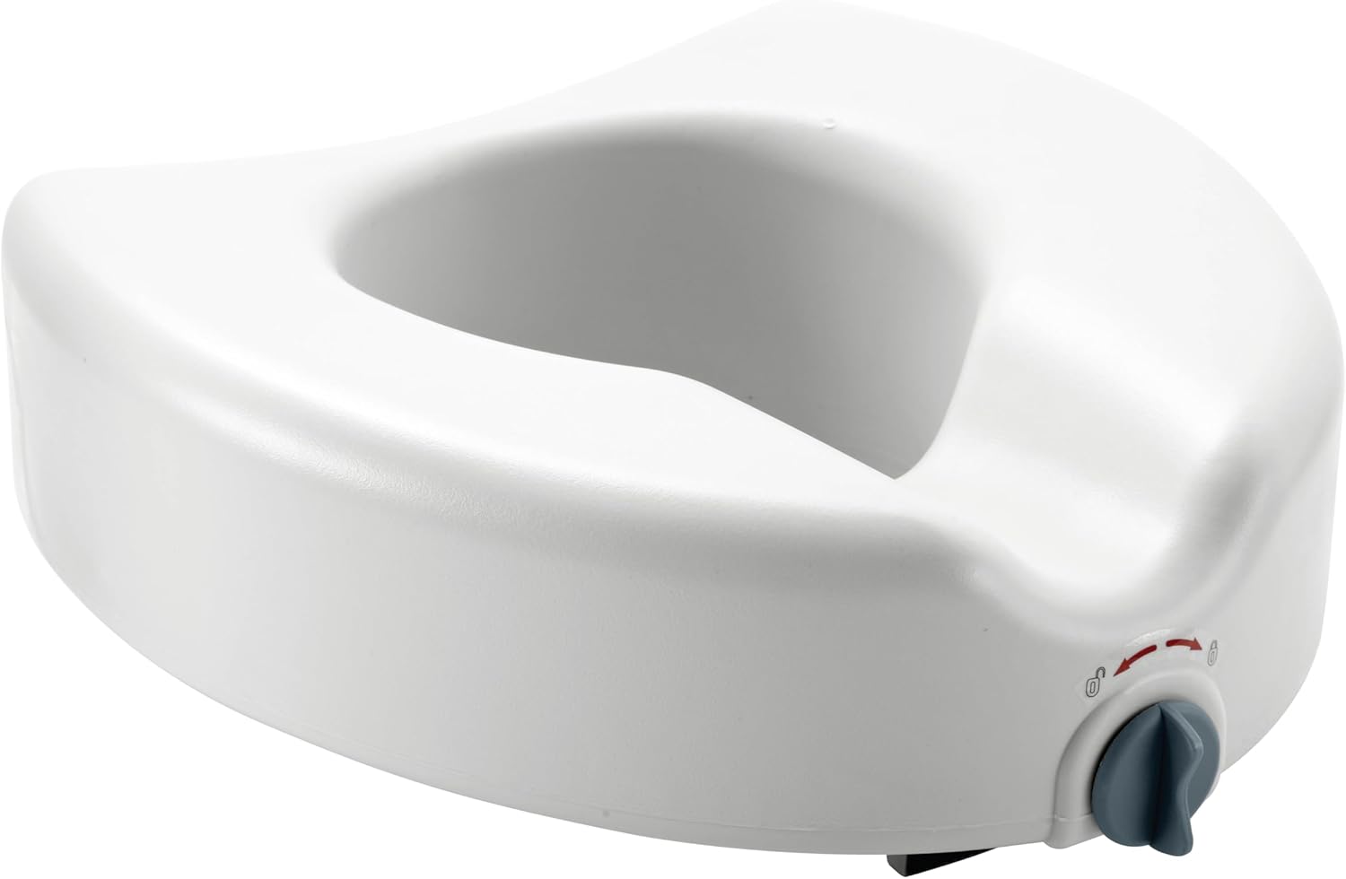 Medline 5 Raised Toilet Seat with Lock for Elderly & Disabled