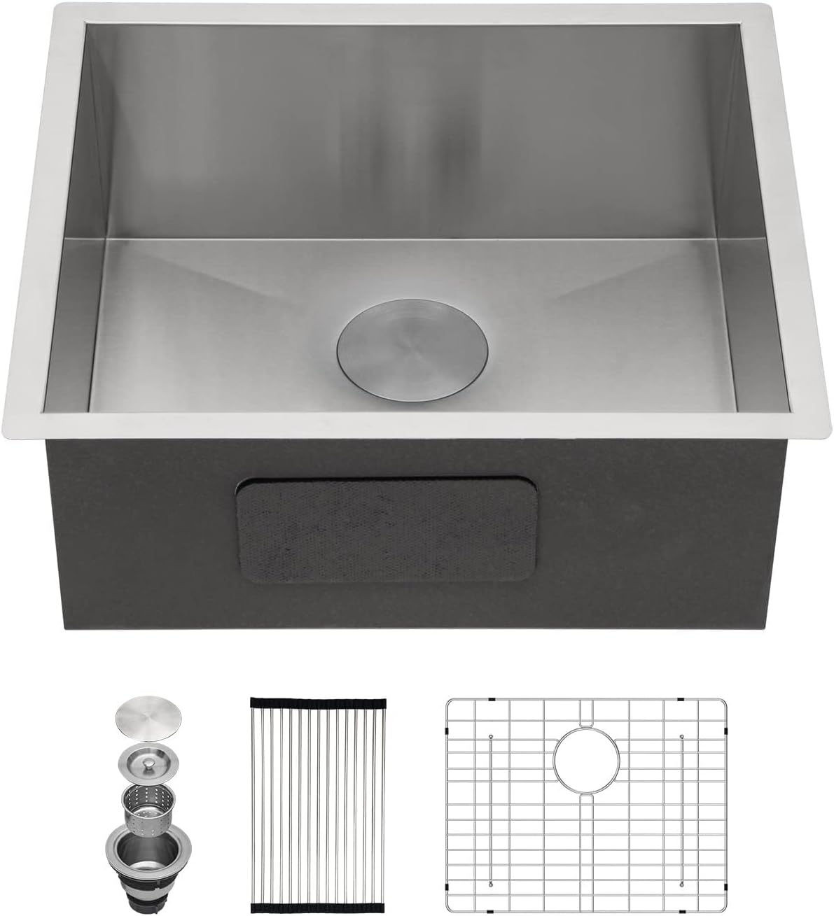 Kichae 21 Inch Kitchen Bar Sink Undermount Single Bowl Stainless Steel