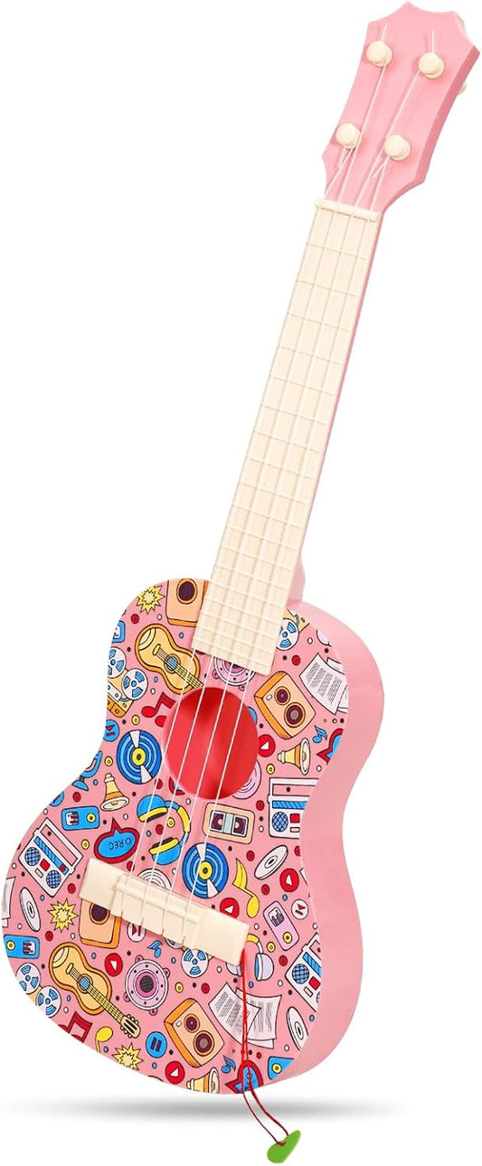 Colorful Graffiti Ukulele: Educational Fun for Kids