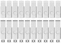 USB Flash Drive 2GB 20 Pack FEWINA - Bulk Value USB 2.0 Drives
