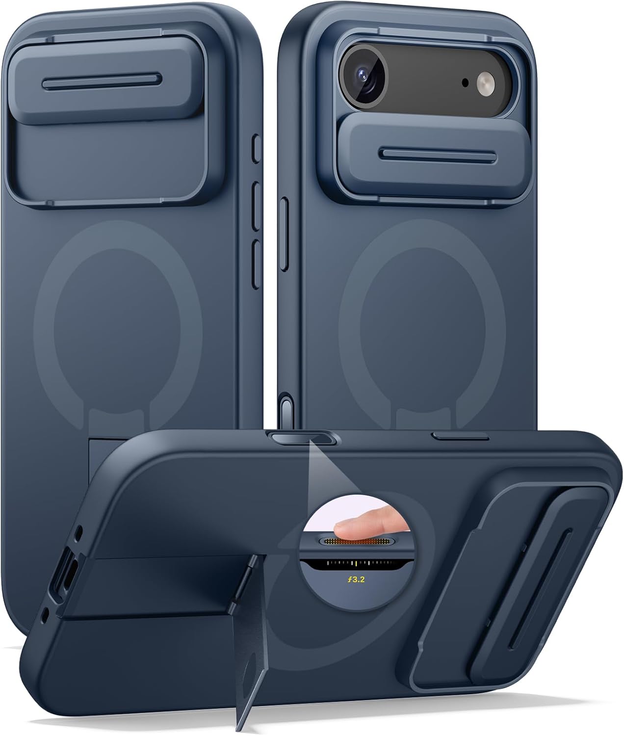 SURITCH iPhone Air Case with Adjustable Kickstand and Camera Cover