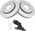 Front Ceramic Brake Pad & Rotor Kit Compatible with 2007-09 Ford