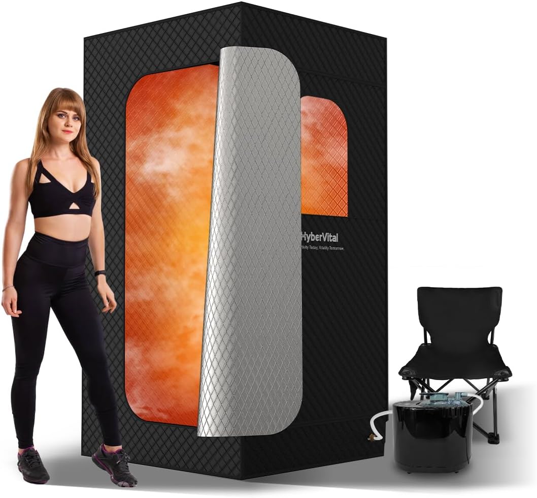 HyberVital Portable Sauna Box: Full Body SPA in Minutes!