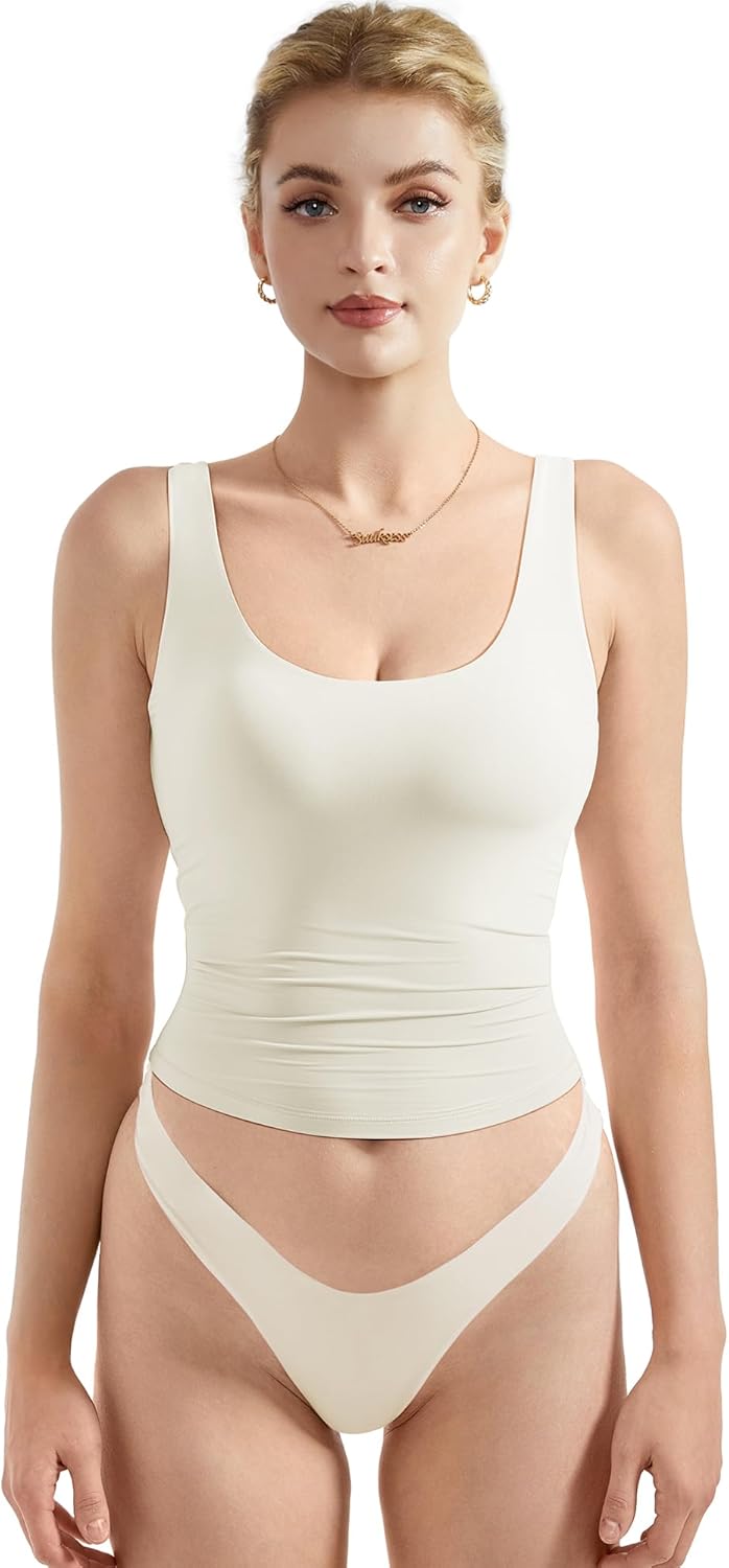 SUUKSESS Women Scoop Neck Tank Top for Summer Style and Comfort