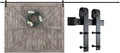 SMARTSTANDARD 17 ft Heavy Duty Sliding Barn Door Hardware Kit - Smooth
