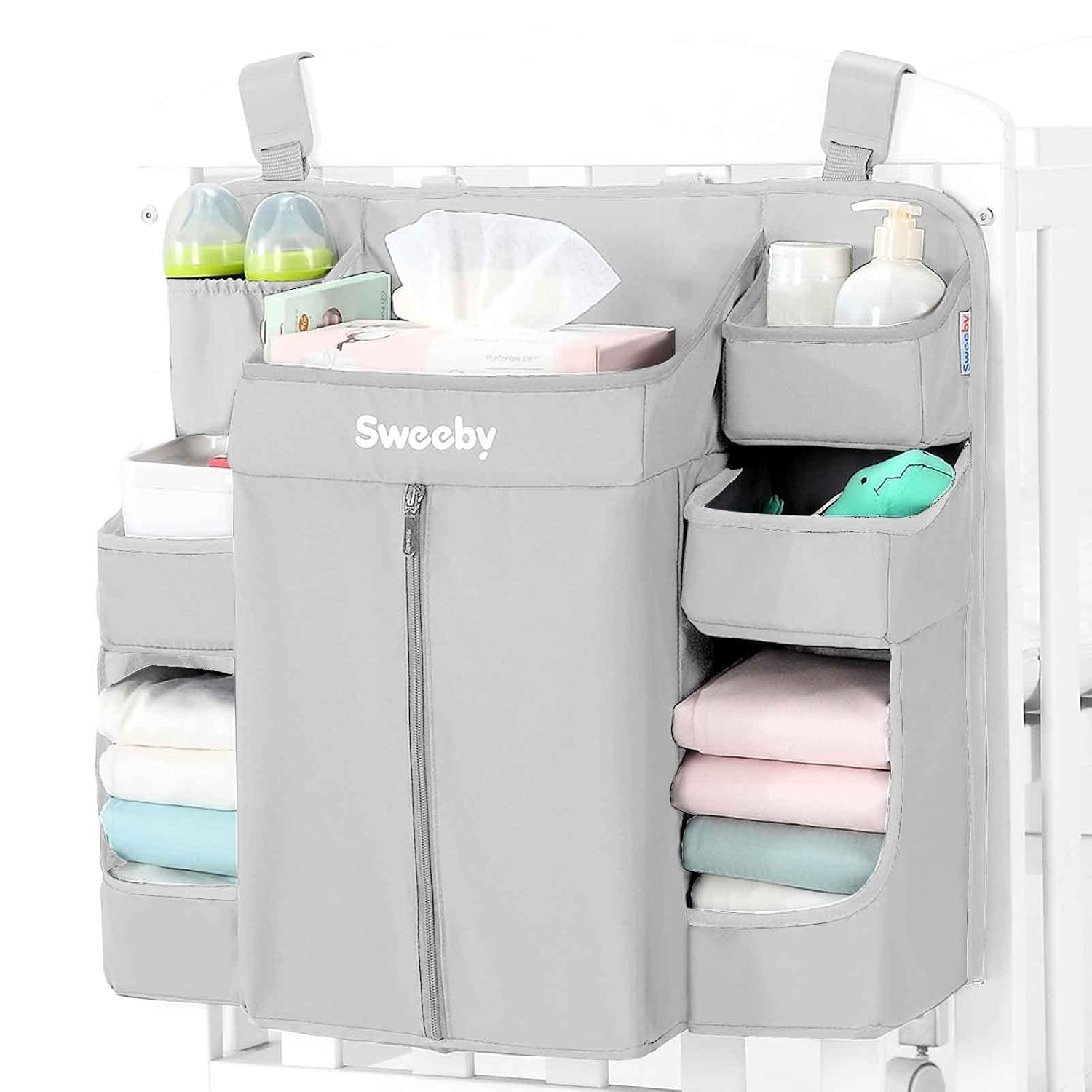 Sweeby Diaper Organizer for Changing Table and Crib Essentials